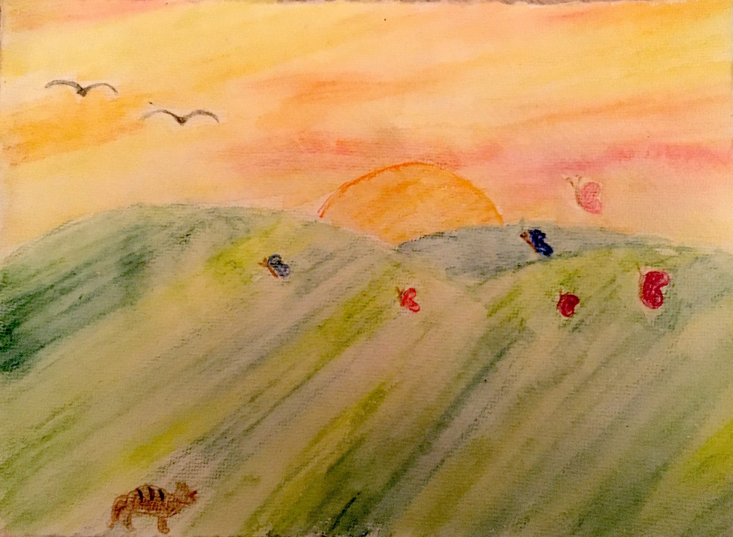 Malen nach Musik – Gymnasium Goetheschule Hannover