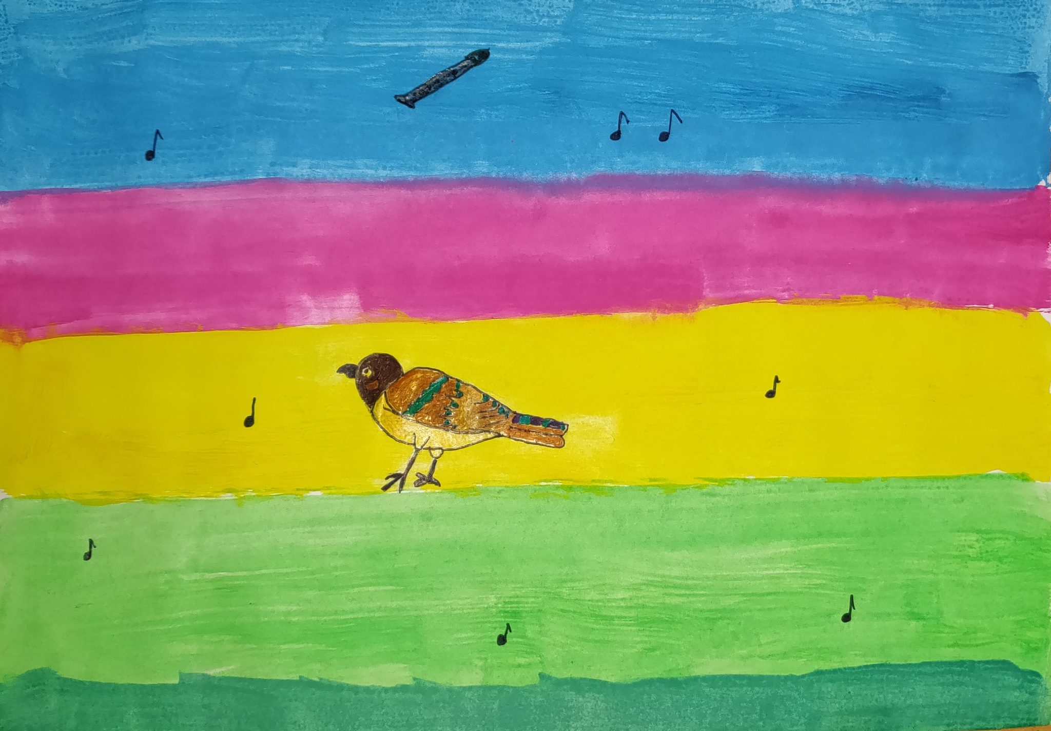 Malen nach Musik – Gymnasium Goetheschule Hannover